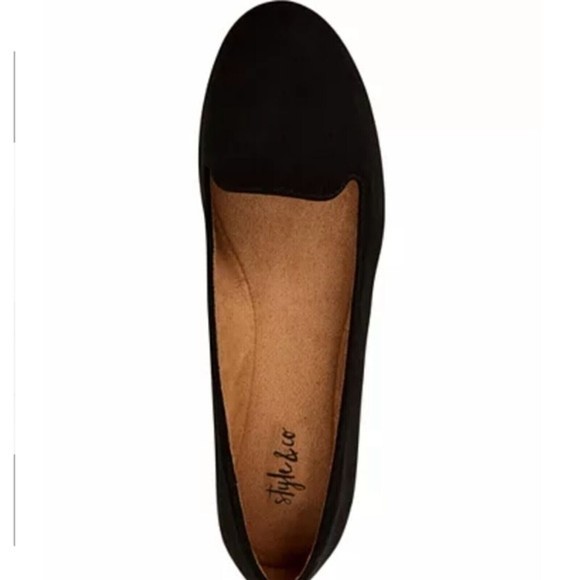 Style And Co Allyson Slip On Ballet Flats Black Women's US 8.5M - Picture 3 of 3